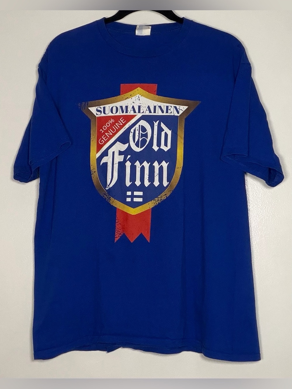 Port and Company Royal Blue 'Old Finn' Shield Graphic Tee